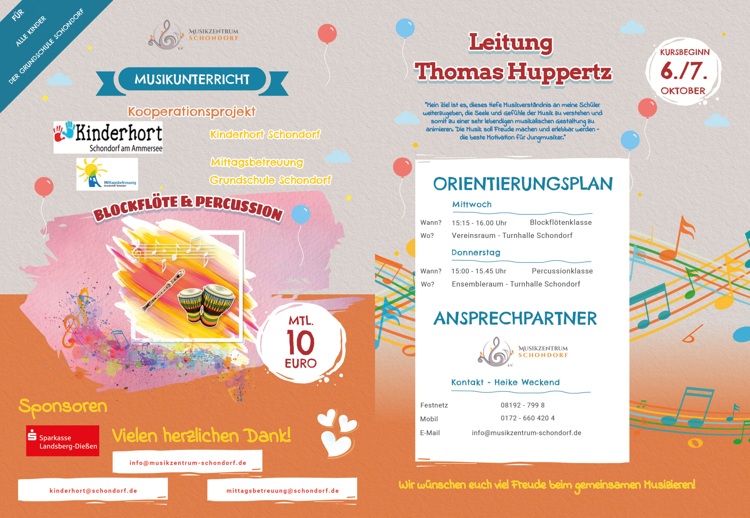 Flyer Kooperationsprojekt